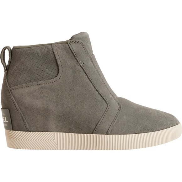 NEW Sorel  Out N About Wedge Boots - Waterproof, Suede in gray For Women 825 5s3 - Picture 1 of 6
